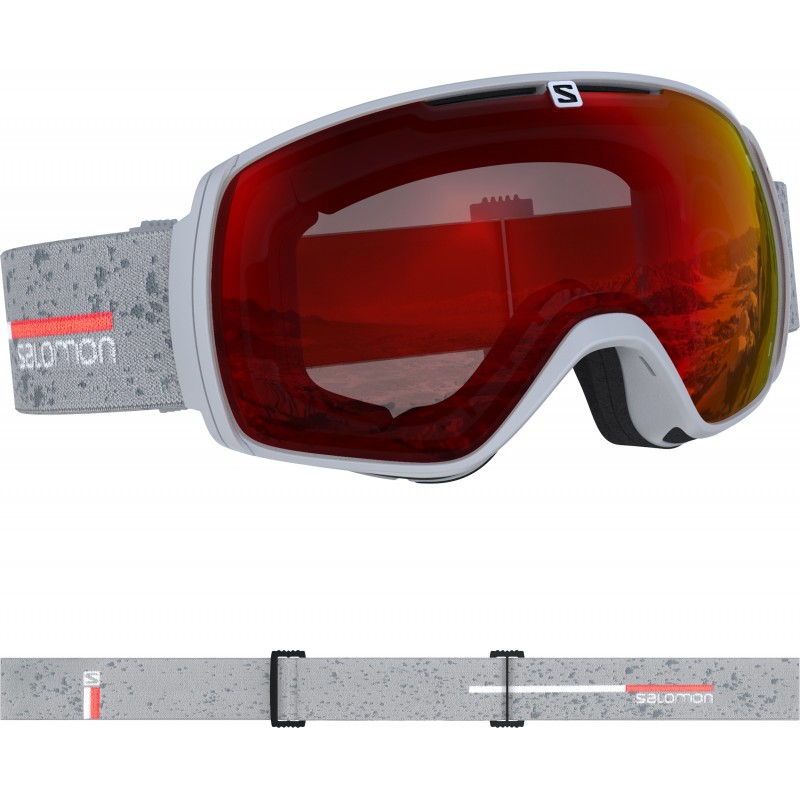 Gogle narciarskie SALOMON XT ONE Grey Matt/Universal Mid Red 2020