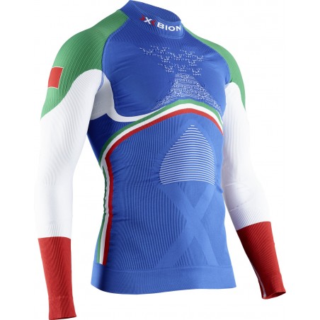 Koszulka z półgolfem męska X-Bionic ENERGY ACCUMULATOR 4.0 PATRIOT ITALY | Sklep Narty Warszawa