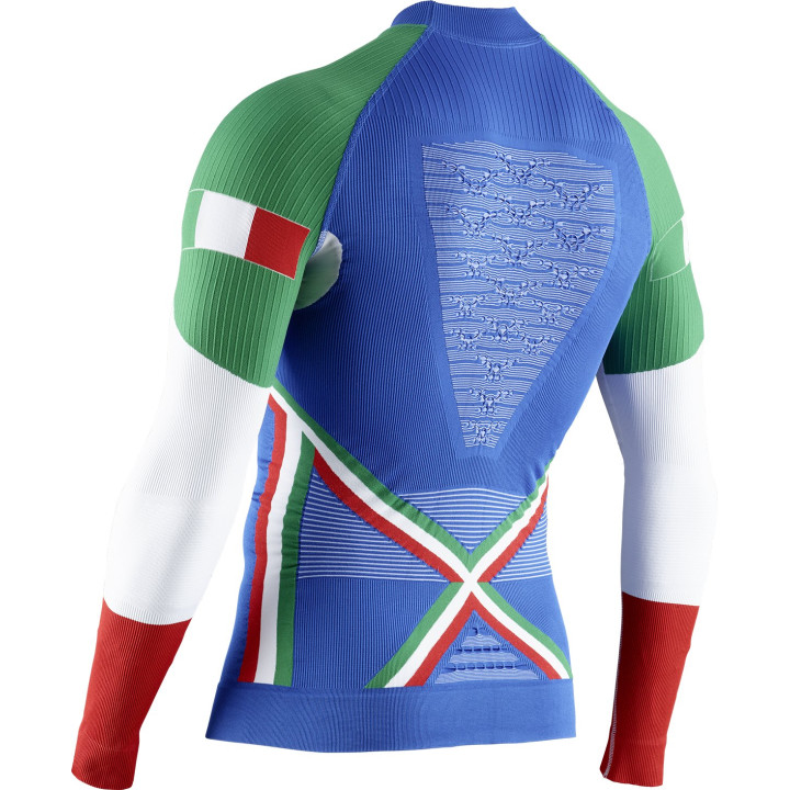 Koszulka z półgolfem męska X-Bionic ENERGY ACCUMULATOR 4.0 PATRIOT ITALY | Sklep Narty Warszawa