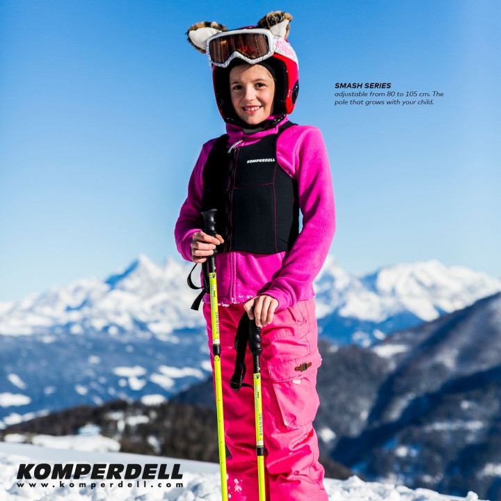 Kije narciarskie KOMPERDELL Smash Series Pink 80-105 cm