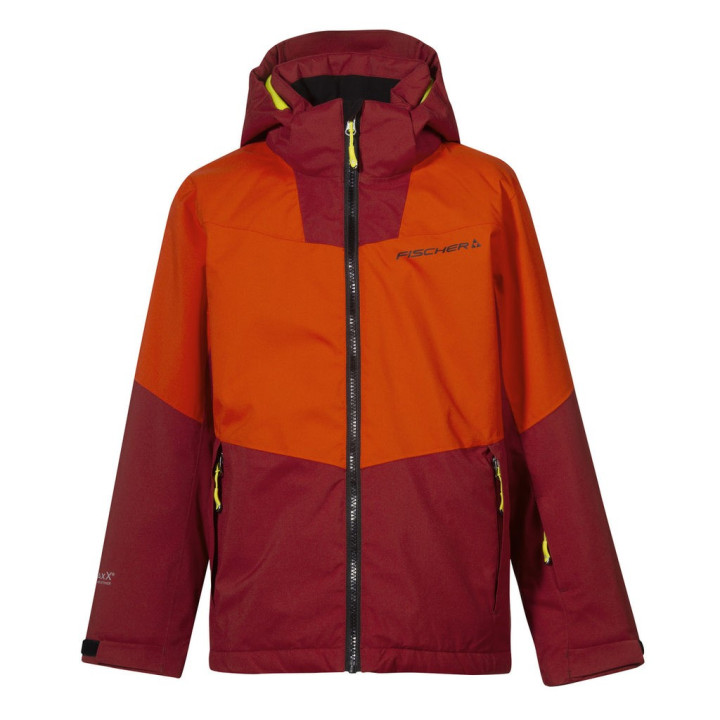 Kurtka narciarska juniorska FISHER BANSKO JR Tomato Red
