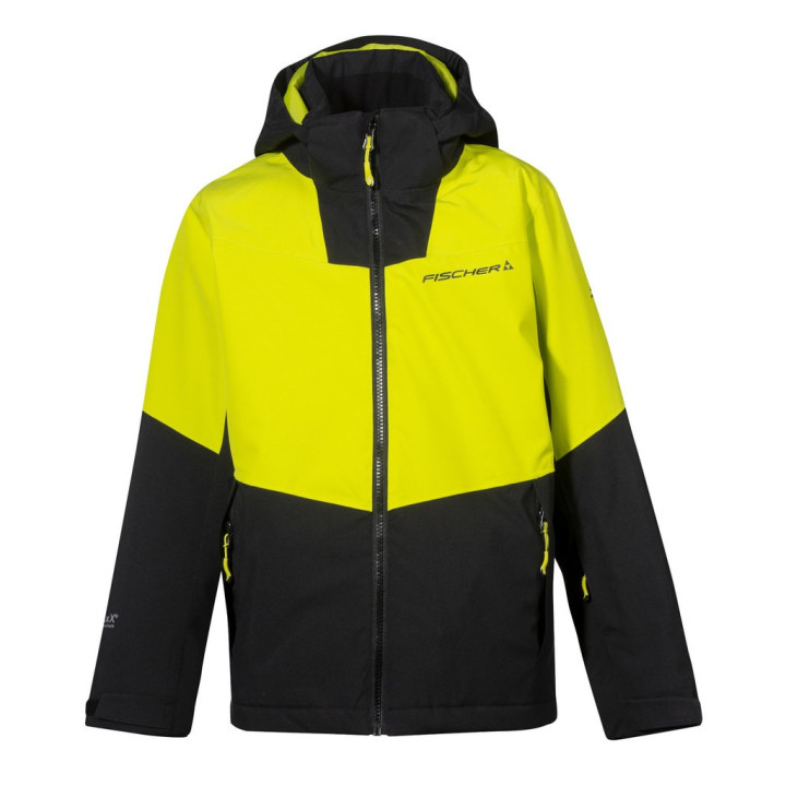 Kurtka narciarska juniorska FISHER BANSKO JR Evening Yellow 2023