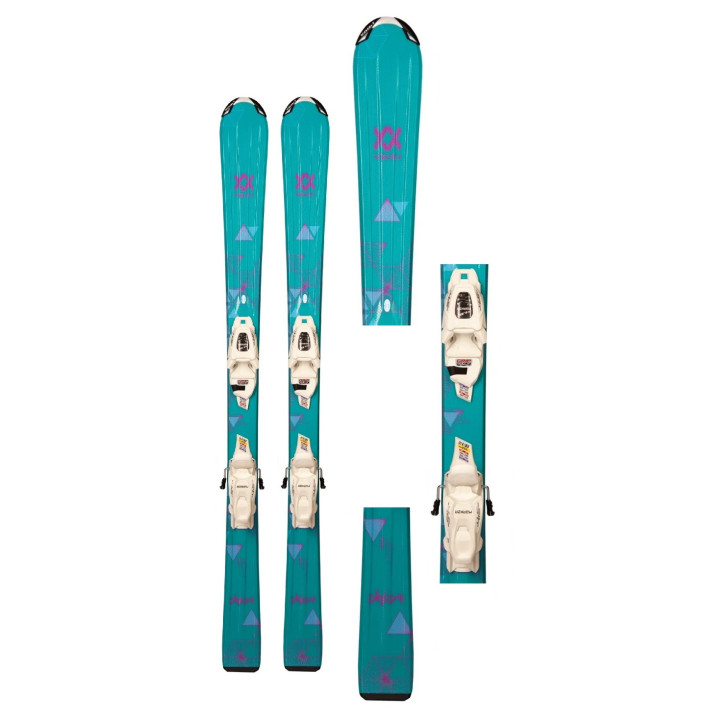 Narty VOLKL CHICA BLUE PINK+ FDT 7.0 vMotion Jr Black