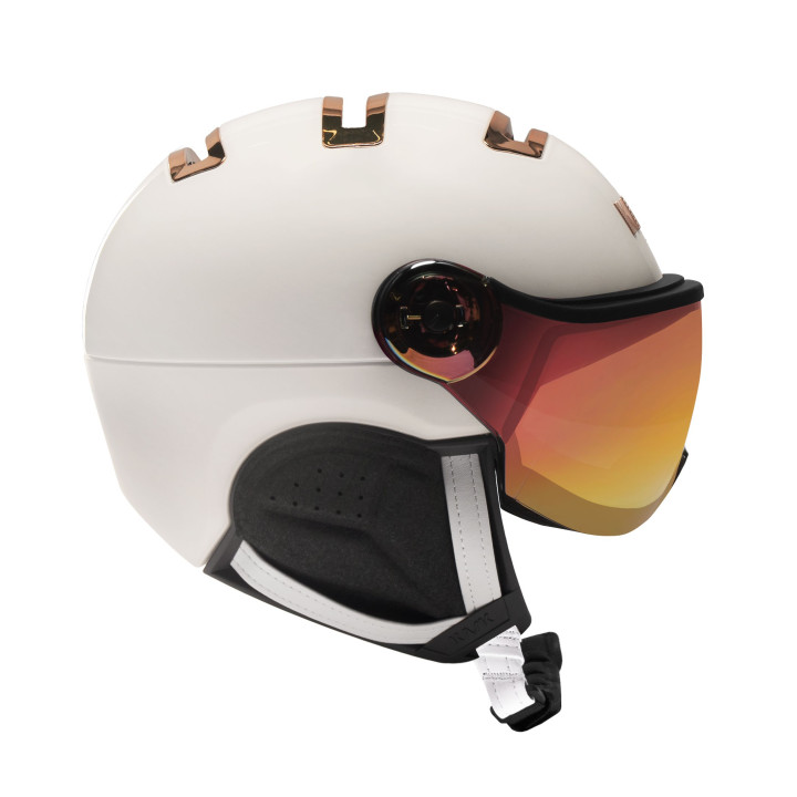 Kask narciarski KASK Chrome Visor White/Pink Gold