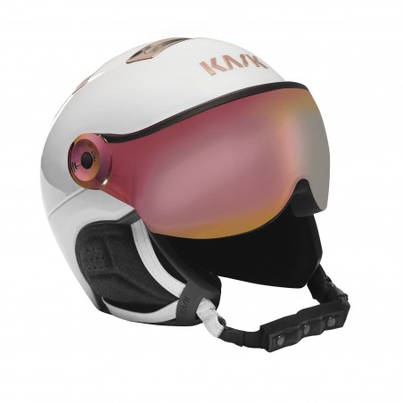 Kask narciarski KASK Chrome Visor White/Pink Gold