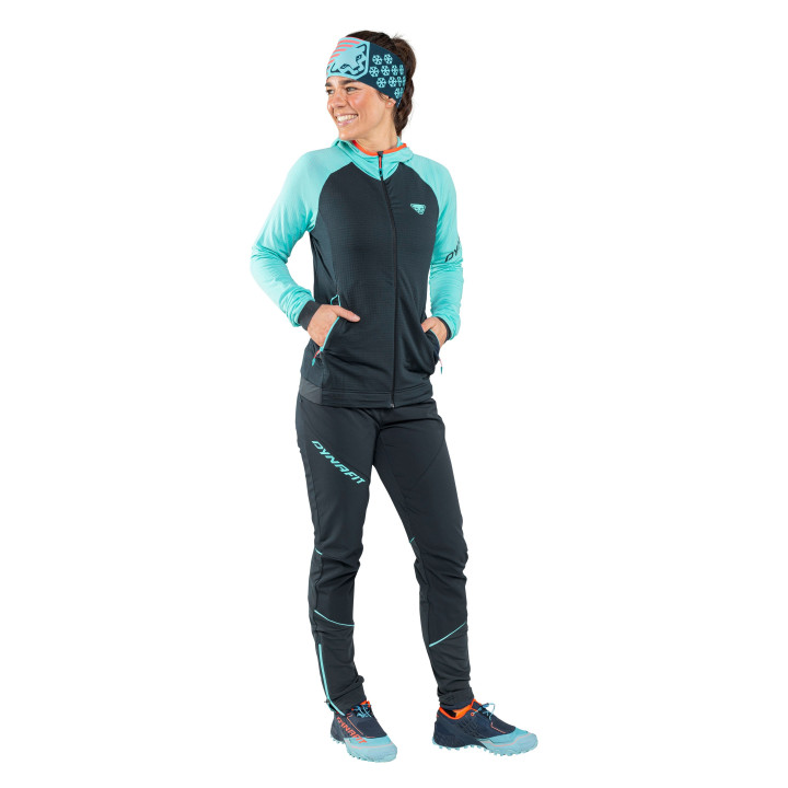 Bluza skitour DYNAFIT Speed Polartec® Hooded Jacket W Marine Blue Beet Red 2023