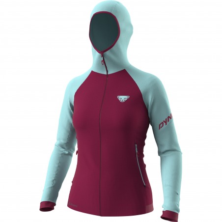 Bluza skitour DYNAFIT Speed Polartec® Hooded Jacket W Marine Blue Beet Red 2023