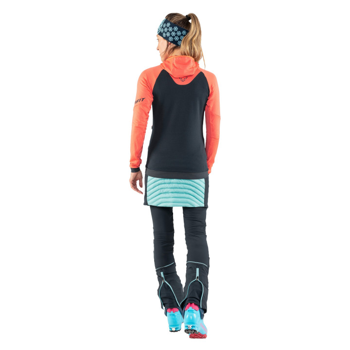 Bluza skitour DYNAFIT Speed Polartec® Hooded Jacket W Marine Blue Beet Red 2023