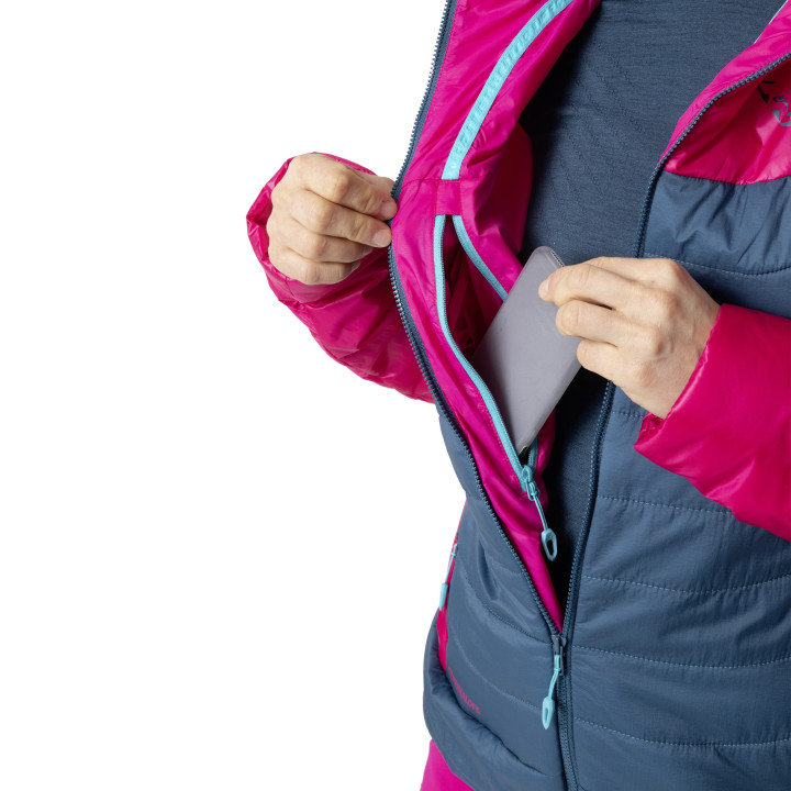 Kurtka skitour DYNAFIT Radical PrimaLoft® Hooded Jkt W Hot Coral