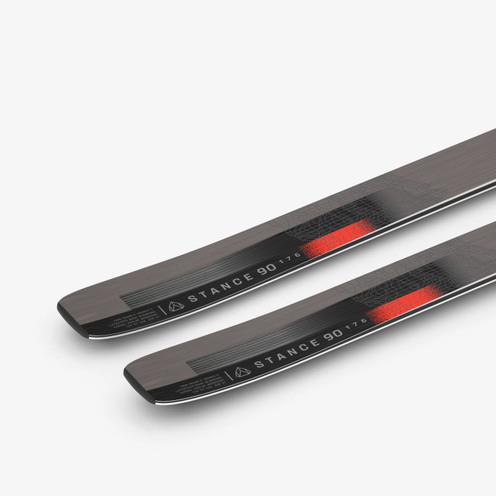 Narty SALOMON STANCE 90 BLK CORAL MIC - BEZ WIĄZAŃ - 2024