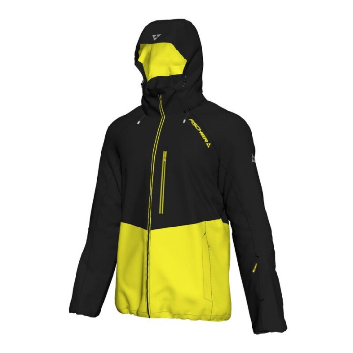 Kurtka narciarska FISCHER EISJOCH SKI JACKET Black Yellow 2024