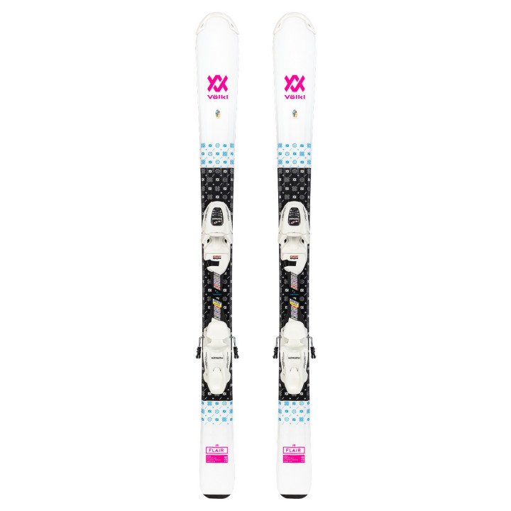 Narty VOLKL FLAIR JR WHT PINK + FDT 7,0 vMotion Jr 2023
