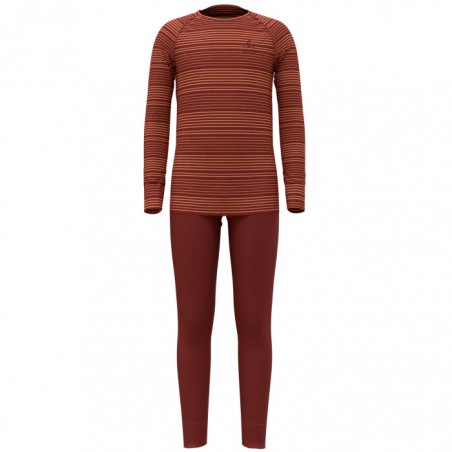 Zestaw bielizny dziecięcej Odlo Set long ACTIVE WARM ECO SET Red/Orange