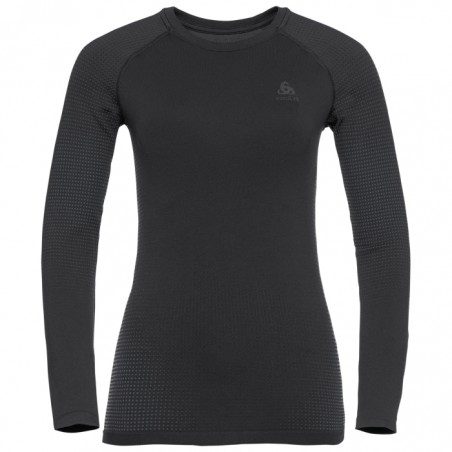 Koszulka damska Odlo BL TOP crew neck l/s PERFORMANCE WARM EC Black