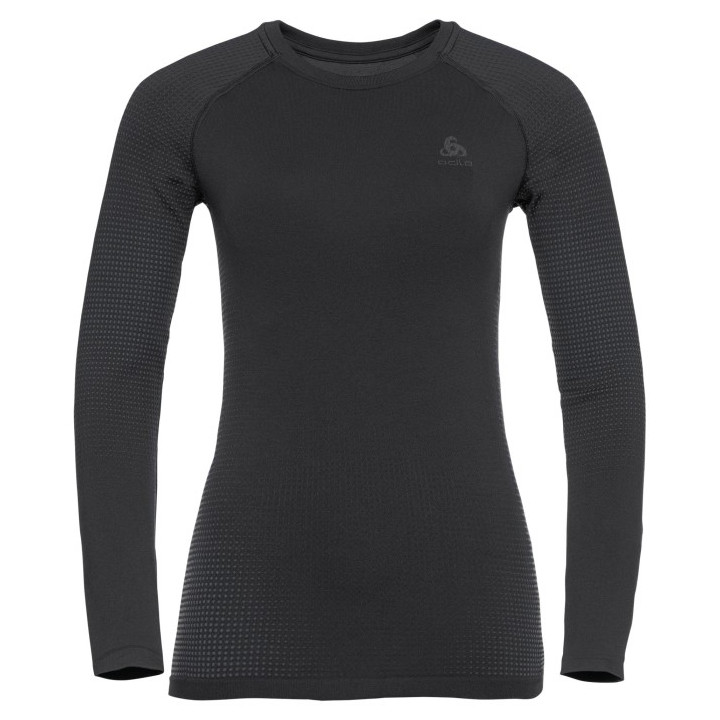 Koszulka damska Odlo BL TOP crew neck l/s PERFORMANCE WARM EC Black
