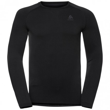 Koszulka męska Odlo BL TOP crew neck l/s PERFORMANCE WARM EC Black