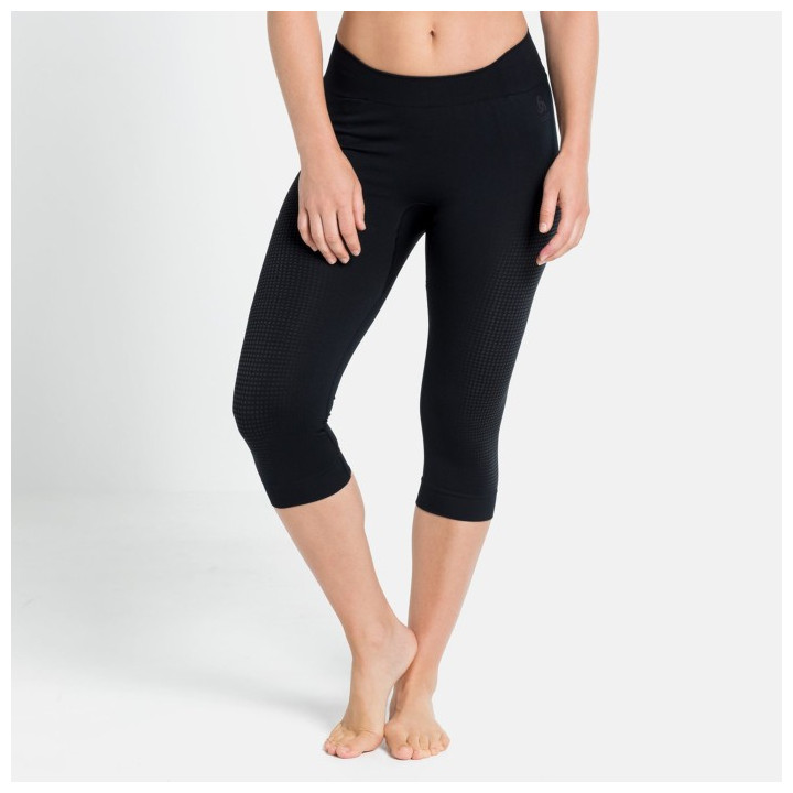 Legginsy damskie Odlo BL BOTTOM 3/4 PERFORMANCE WARM ECO Black