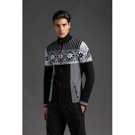 Bluza NEWLAND Discoverer Full Zip Black/White
