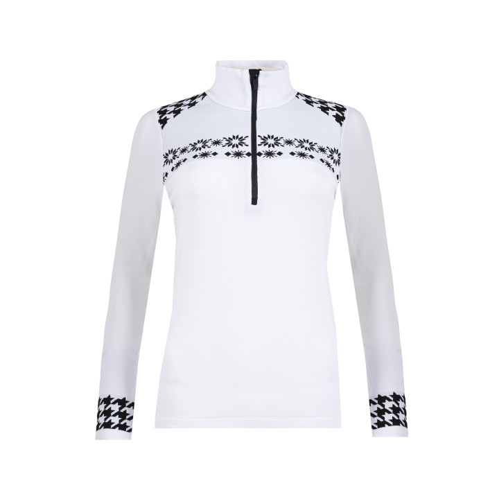 Bluza NEWLAND Ifigenia Lady T-Neck White/Black