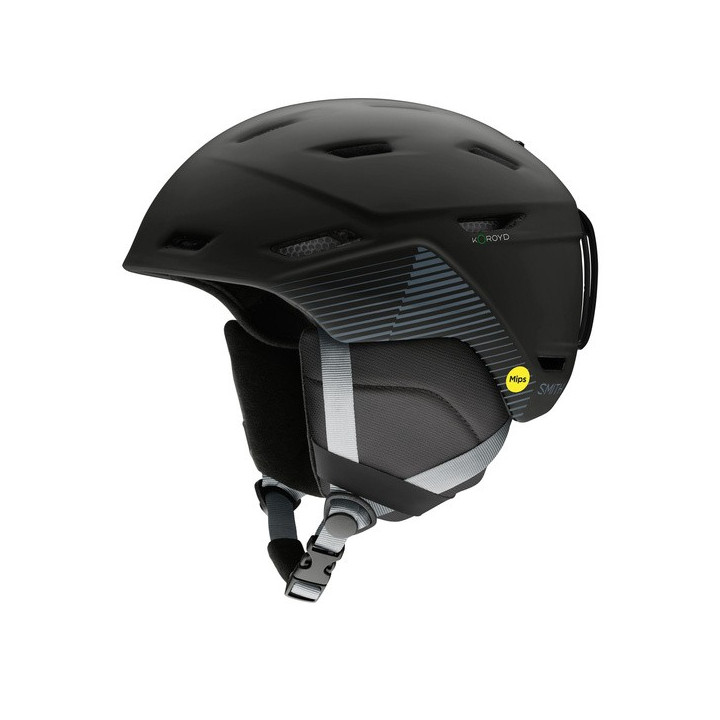 Kask SMITH MISSION MIPS Matte Black Stripes