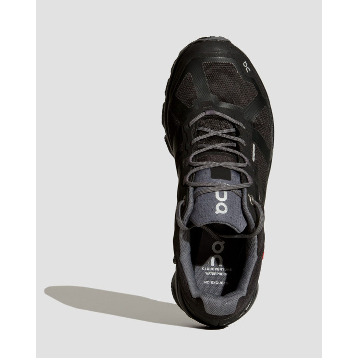Buty biegowe damskie On Running Cloudventure Waterproof W Black Graphite