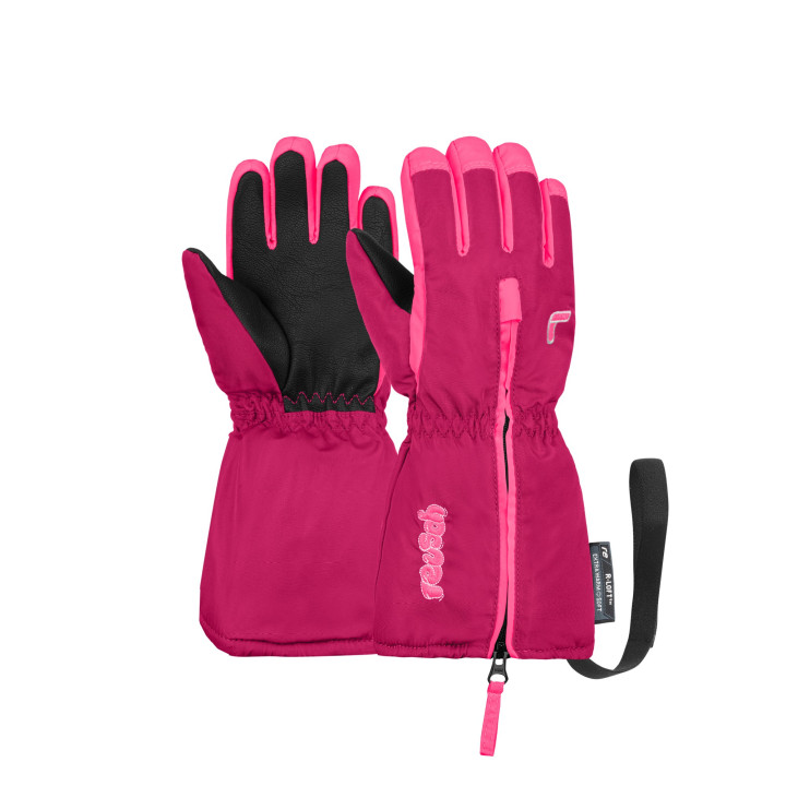 Rękawice dziecięce REUSCH Tom fuchsia purple/knockout pink