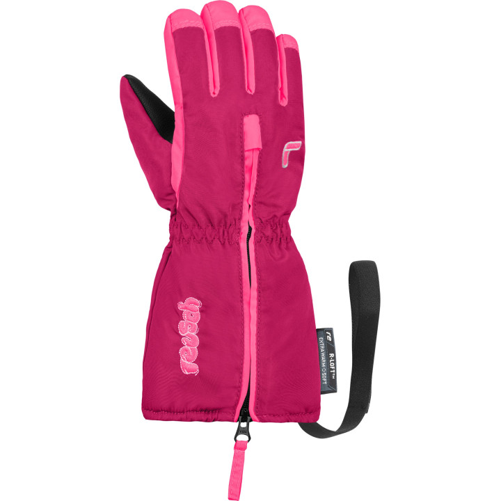 Rękawice dziecięce REUSCH Tom fuchsia purple/knockout pink