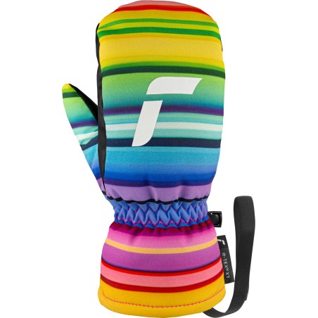 Rękawice dziecięce REUSCH Carter R-TEX XT Junior Mitten black/multicolor lines