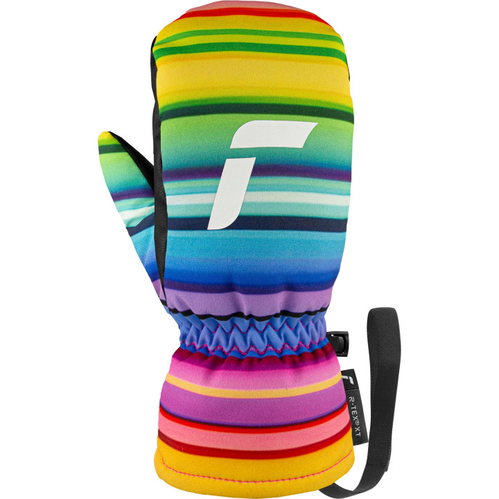 Rękawice dziecięce REUSCH Carter R-TEX XT Junior Mitten black/multicolor lines