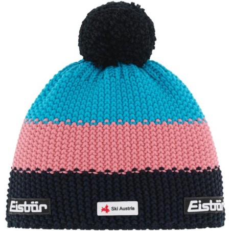 Czapka Eisbar Star Pompon MÜ SKA czarna/różowa/niebieska