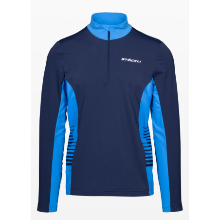 Longsleeve Stöckli Functional shirt navy-azzurro