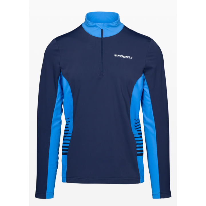 Longsleeve Stöckli Functional shirt navy-azzurro