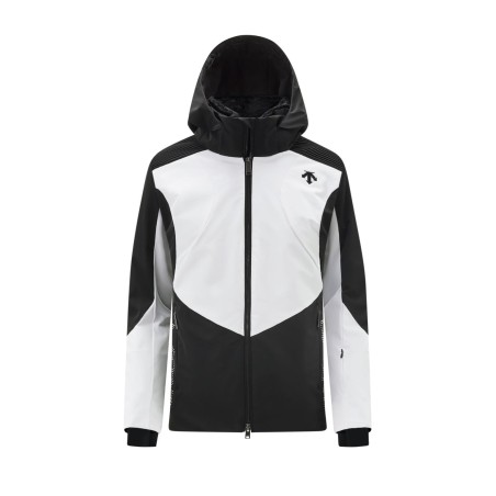 Kurtka narciarska damska DESCENTE SHOULDER SHIRRING JACKET Black/White