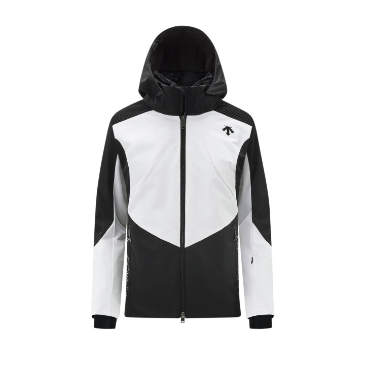 Kurtka narciarska damska DESCENTE SHOULDER SHIRRING JACKET Black/White