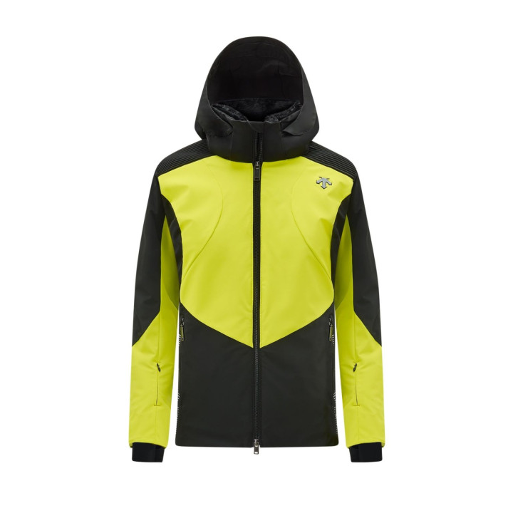 Kurtka narciarska damska DESCENTE SHOULDER SHIRRING JACKET Black/Yellow