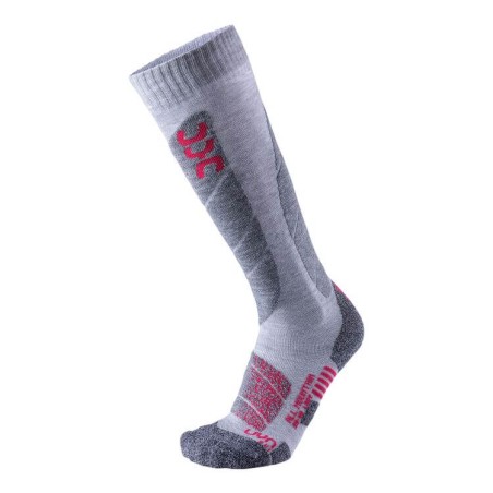 Skarpety UYN SKI ALL MOUNTAIN LADY LIGHT GREY MELANGE/CORAL