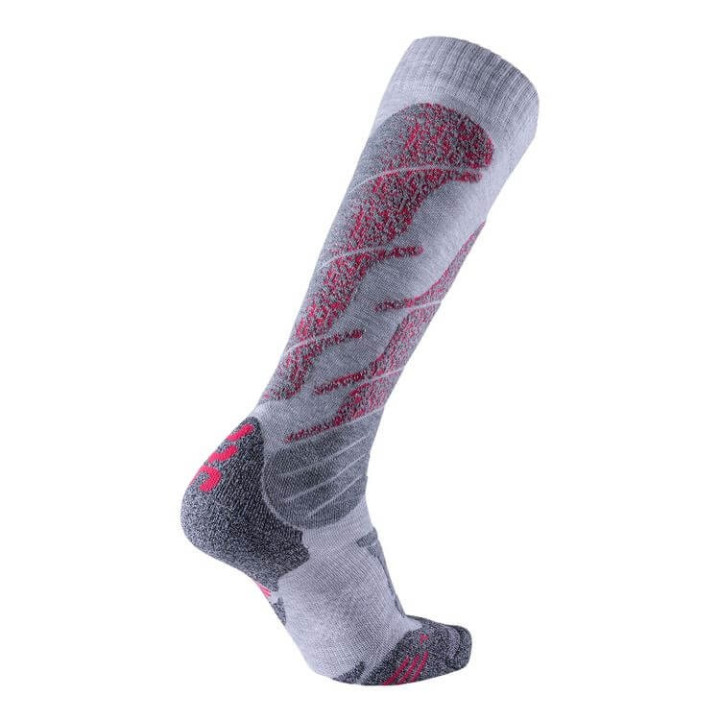 Skarpety UYN SKI ALL MOUNTAIN LADY LIGHT GREY MELANGE/CORAL