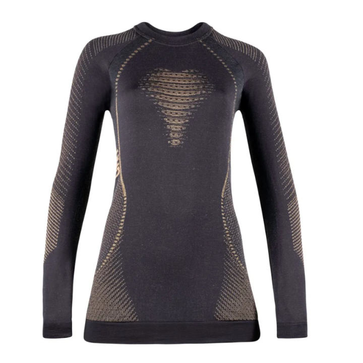 Koszulka damska UYN LADY CASHMERE SHINY 2.0 UW SHIRT LG_SL.ROUND NECK Celebrity Gold