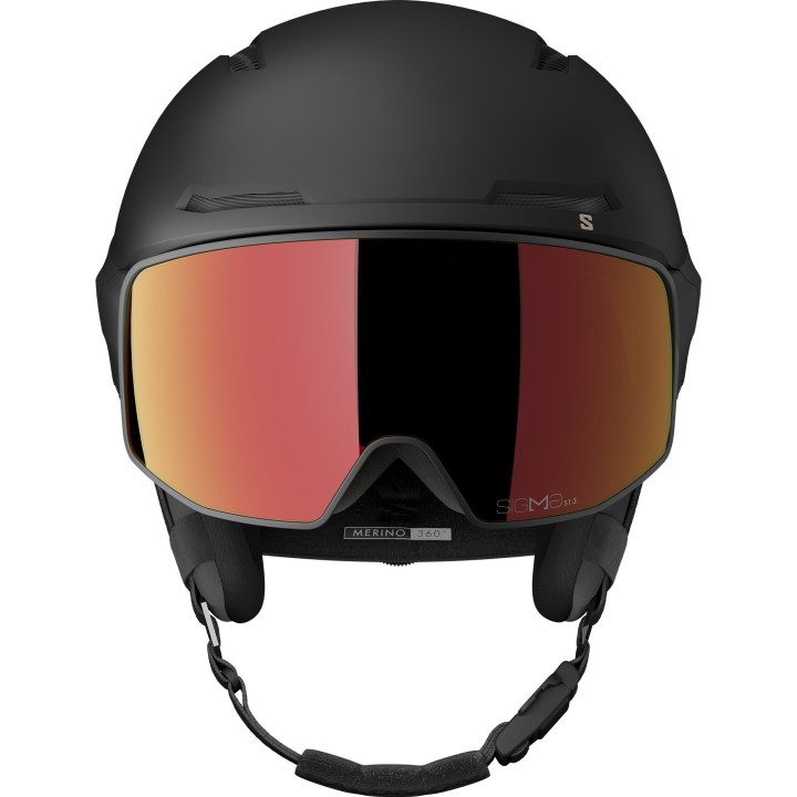 KASK NARCIARSKI SALOMON DRIVER PRIME SIGMA PHOTO MIPS Black Beige 2027