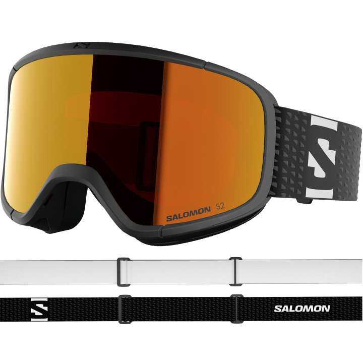 GOGLE NARCIARSKIE SALOMON LUMI Black/Mid Red 2027
