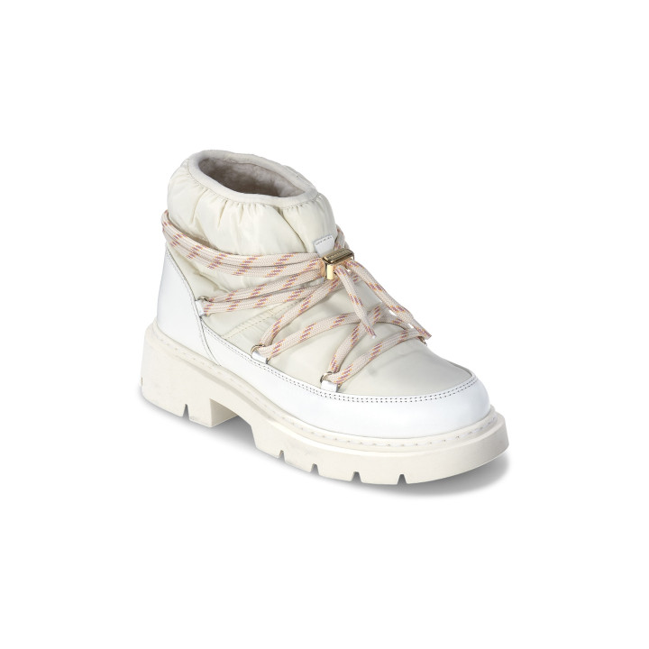 Buty damskie INUIKII BIKER PUFFER Off White
