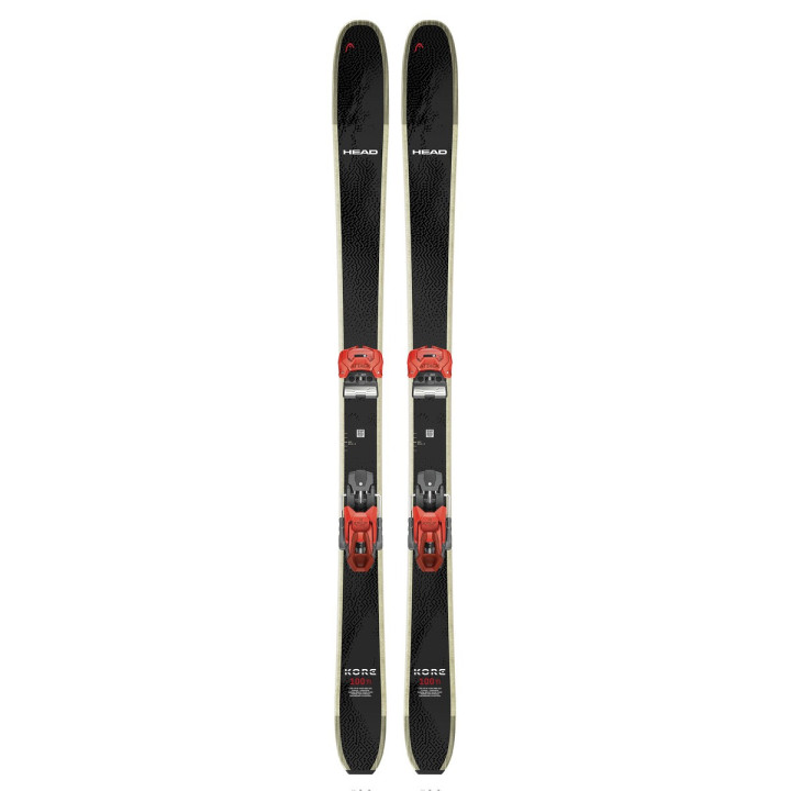 Narty HEAD KORE 100 Ti BK/RD Flat 2026