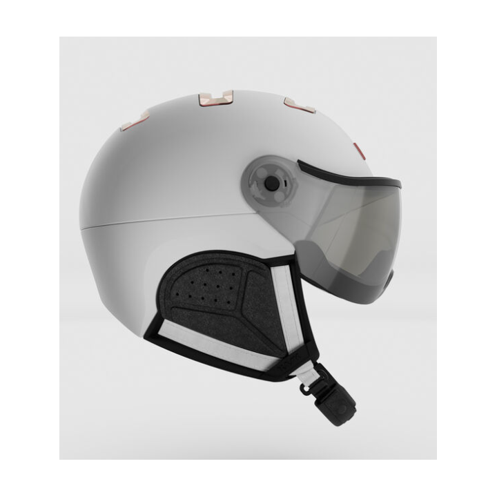 Kask narciarski KASK Chrome Photo Mirror Visor White/Pink Gold