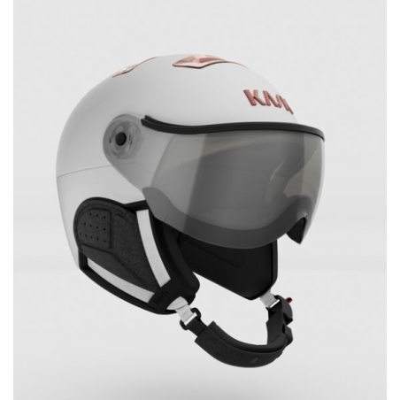 Kask narciarski KASK Chrome Photo Mirror Visor White/Pink Gold