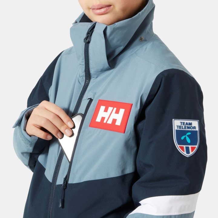 Kurtka narciarska HELLY HANSEN ELEVATE JACKET JR WASHED NAVY NSFA