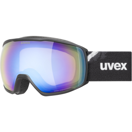 Gogle narciarskie UVEX VICTORIOUS FM Black matt dl/blue on green-clear S2 2026
