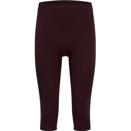 Legginsy męskie Odlo BL BOTTOM 3/4 PERFORMANCE WARM ECO Brązowe