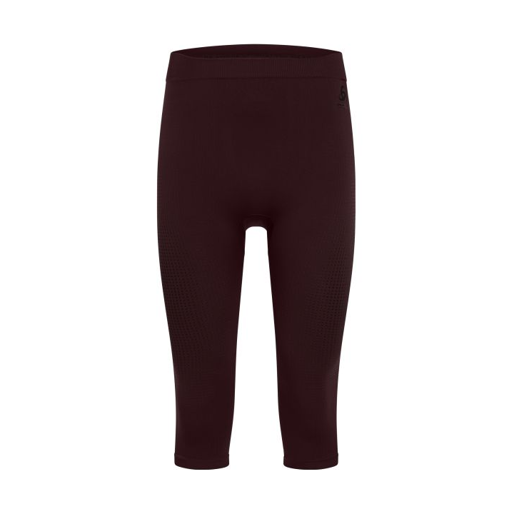 Legginsy męskie Odlo BL BOTTOM 3/4 PERFORMANCE WARM ECO Brązowe