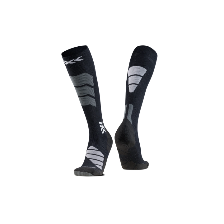 SKARPETY NARCIARSKIE X-SOCKS SKI EXPERT SILK MERINO OTC Black/Light Grey
