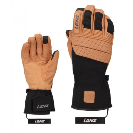 RĘKAWICE LENZ THINK ABOUT M Brown/Black